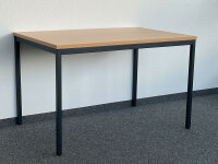 Tisch-1, 4-Fußgestell, Platte 25mm, verschiede Dekore/Größen