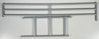 Absturzsicherungen vorn, hinten, Leiter für Etagenbett-2, 190cm, RAL 9006