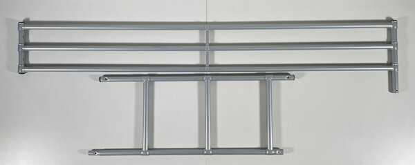 Absturzsicherungen vorn, hinten, Leiter für Etagenbett-2, 200cm, RAL 9006