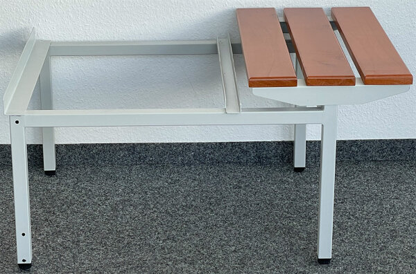 Sitzbank mit Spind-Gestell, Breiten 30/35/40/50/60/70/80/90/105/120cm