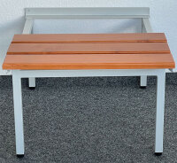 Sitzbank-2 mit Spind-Gestell, Spind-Breite 70cm, RAL 7035/Buche