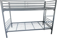 Etagenbett-3 TR 90x190 / 90x200cm, RAL 9006, TÜV DIN...