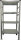 Büro-Grundregal, 97.5x50x200cm, 4 Fachböden, Fachlast 185 Kg, Feldlast 1500 Kg